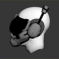 Sci-Fi Helmet Alien Helmet High Tech Helmet Game Helmet 3d model