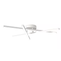 Modern White Ceiling Light With Sleek Crossed Bars Design For Home