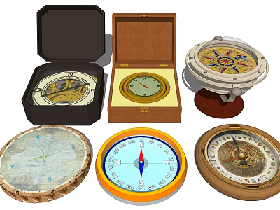 modern compass 3d model