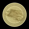 Intricate Eagle Engraved Gold Coin With God Bless America TRB 2024 Stars And Radiant Design