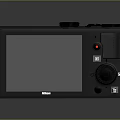 Black Nikon Tablet Computer With Large Screen And Functional Control Buttons 3d model