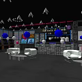 Cyberpunk Bar 3d model