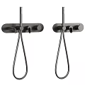 Modern Wall Mounted Faucet Designs With Handheld Sprayer And Stainless Steel Finish