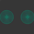 Spherical Component With Dark And Light Textured Finishes On Wood Grain Background