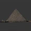 Egyptian Pyramid Model With Detailed Base And Ancient Intricate Hieroglyphic Carvings