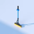 Practical Blue Household Mop With Yellow Head And Black Handle For Daily Cleaning