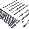 Industrial Equipment Mechanical Parts Various Types Including Drills Screws Shafts And Components