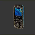 TOYASI Mobile Phone With Black And Blue Design Numeric Keypad And Screen
