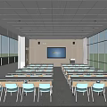 School Microclassroom Professional Classroom 3d model