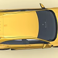 Yellow Sports Car With Sleek Body Sporty Design Black Wheels And Red Brake Calipers