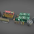 Weapon Ammunition Collection With 38 Special Bullets Metal Boxes And Components