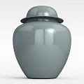 Technology Exhibition Hall Showcasing Gray Jar With Smooth Surface And Lid Design