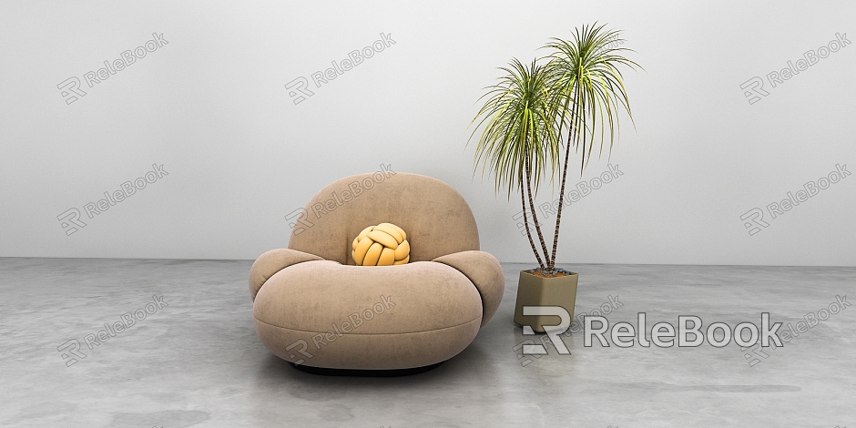 Modern Single Sofa Lazy Sofa model