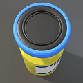 Medical Device Glass Vial With Blue Cap Yellow Liquid 10ml Label