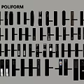 POLIFORM Modern Door Handles And Locks Collection With Assorted Designs 3d model