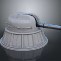 laser tower turret turntable sci-fi tower defense game tower defense sci-fi turret game turret game turret 3d model