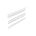 Three White Decorative Components With Ornamental Patterns For Architectural Design