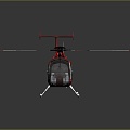 Modern Helicopter Civil Helicopter Helicopter 3d model