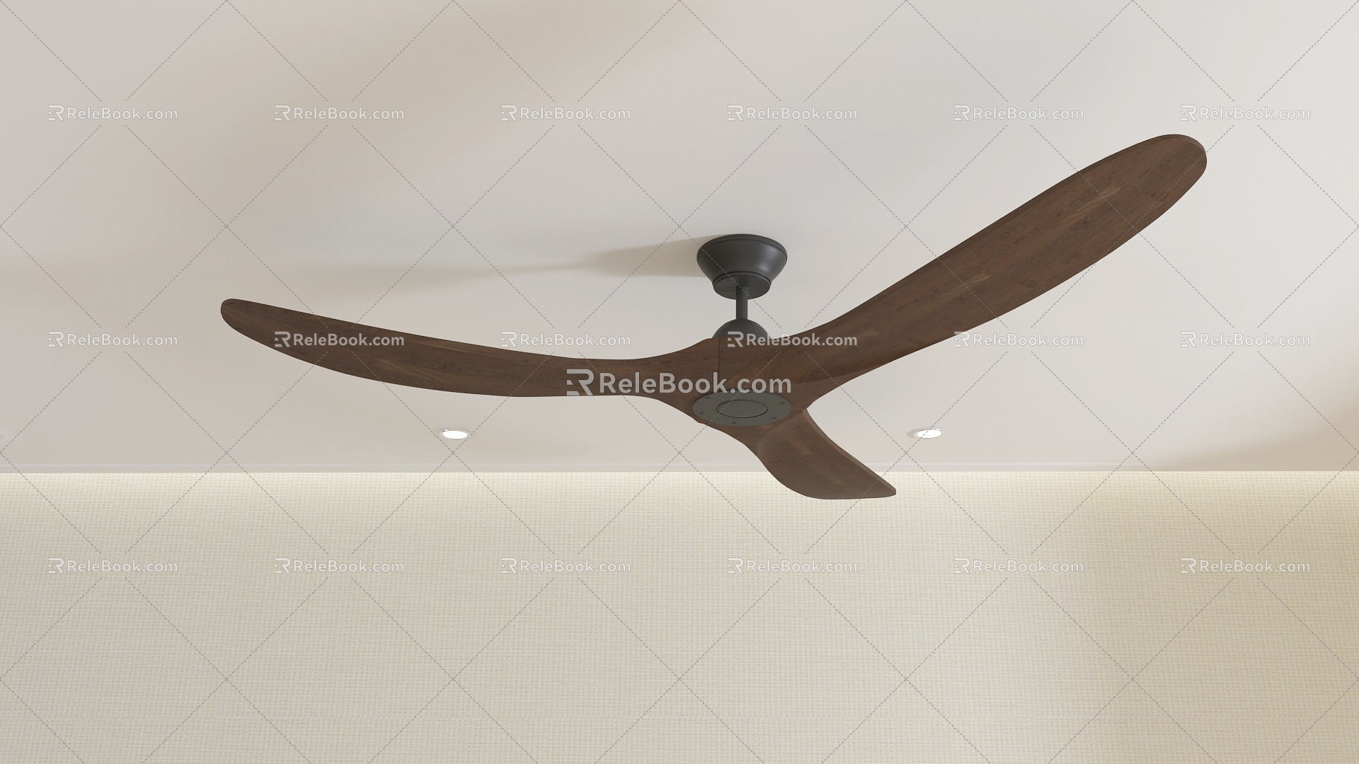 Modern ceiling fan modern ceiling fan 3d model