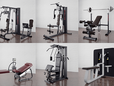 Modern Fitness Equipment model