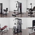 Modern Fitness Equipment 3d model