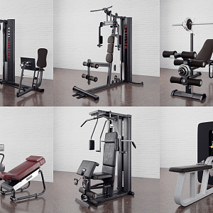 Modern Fitness Equipment 3d model