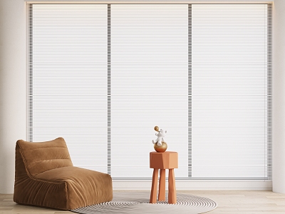 Venetian blinds Curtain Shangri-La Curtain Honeycomb Curtain Single Lazy Sofa Side Round Carpet model