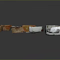 Various Colored Bricks In Different Shapes Suspended On Dark Background With Reflections