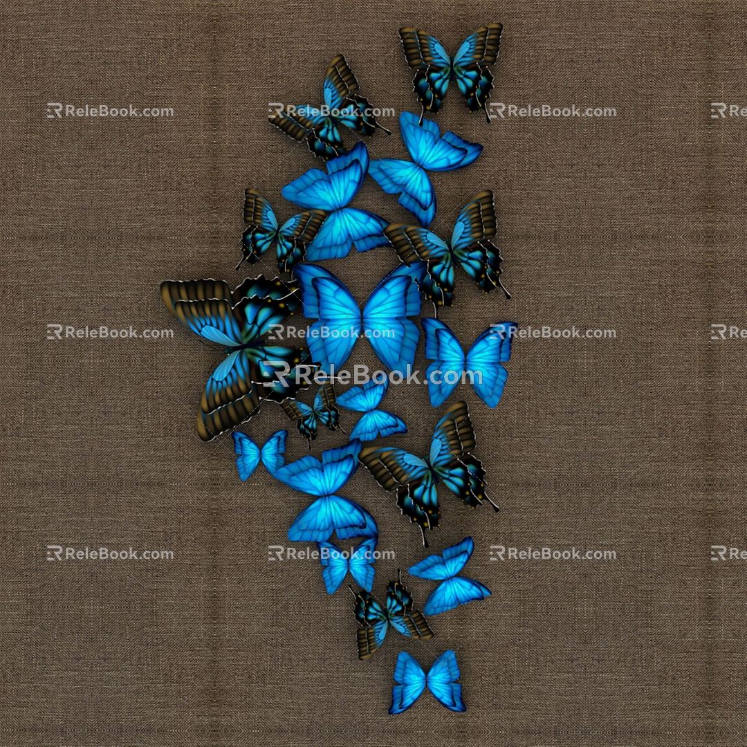 Modern Butterfly Craft 3d model