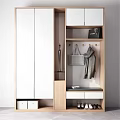 Modern Shoe Cabinet Simple Shoe Cabinet Combination 3d model