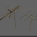 Industrial Antenna Equipment With Metal Rods And Stand Structure Design