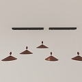 Modern minimalist chandelier combination 3d model