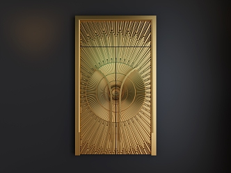 Metal double door 3d model