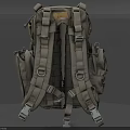 Military Style Tactical Backpack With Adjustable Shoulder Straps And Multiple Pockets 3d model