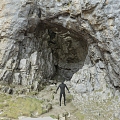 cave entrance cave cave entrance cliff topography geopark mountain range 3d model