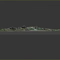 Detailed 3D Topographic Model With Colorful Mountain Terrain And Elevation Features