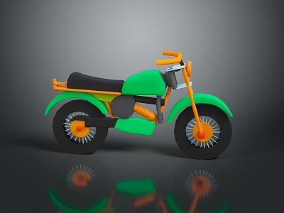 Motorcycle Two-wheeled Motorcycle Cross-country Motorcycle Road Race Motorcycle Motor Vehicle Transport 3d model