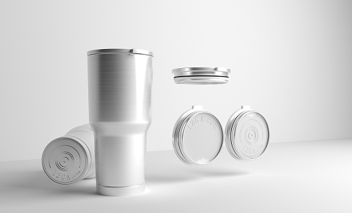 Modern thermos stainless steel thermos cup 3d model