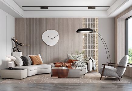 modern living room 3d model