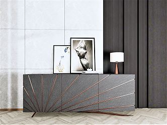 Modern Entrance Cabinet Entrance Cabinet Decorative Cabinet 3d model