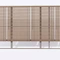 Modern Light Brown Venetian Blinds With Horizontal Slats For Home Window Decoration