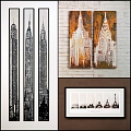 A collection of 88 decorative paintings architectural paintings architectural paintings wall decorative paintings 3d model