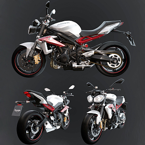 Modern Motorcycle 3d model