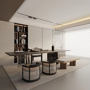 Modern Tea Room 3d model