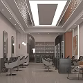 Modern Elegant Hair Beauty Salon Interior Design With Professional Styling Stations And Comfortable Waiting Area