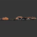 Detailed Architectural Model of Residential Community With Street Layout And Red Tiled Roofs