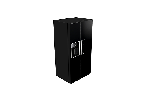 Double door refrigerator 3d model