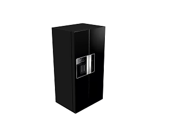 Double door refrigerator 3d model