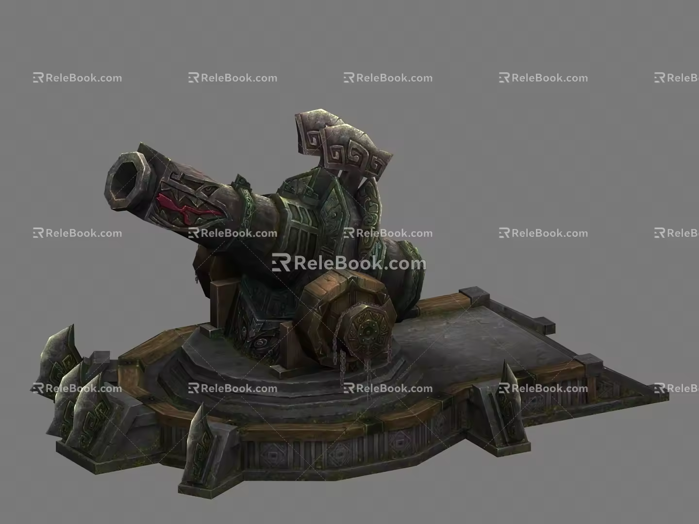 Chinese Artillery Architecture Ancient Architecture Martial Arts Architecture Mythical Architecture 3d model