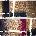 Modern Wall Decor With Textured Surfaces Gold Black Purple Tones And Glossy Sheen